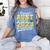 Proud Aunt Of a Class Of 2023 Graduate Senior Graduation Women's Comfort Colors T-Shirt Blue Jean