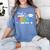 Proud Aunt Of A Pre-K 2025 Graduate Class Of 2025 Graduation Women's Comfort Colors T-Shirt Blue Jean