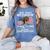 Proud Coast Guard Dad Coast Guard Graduation Dad Women's Comfort Colors T-Shirt Blue Jean