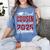 Proud Cousin Of A 2025 Graduate For Graduation Women's Comfort Colors T-Shirt Blue Jean