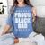 Proud Dad Father's Day Graduation Holiday Women's Comfort Colors T-Shirt Blue Jean