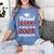 Proud Grammy Of A 2026 Graduate Class Of Graduation Women's Comfort Colors T-Shirt Blue Jean