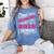 Proud Grandma Of a 2018 Senior Tshirt Graduation Women's Comfort Colors T-Shirt Blue Jean