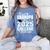Proud Grandma Of A 2025 College Graduate Graduation Women's Comfort Colors T-Shirt Blue Jean