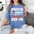 Proud Grandma Of a Football Senior 2026 Graduation Women's Comfort Colors T-Shirt Blue Jean