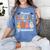 Proud Great Aunt Of a Class Of 2026 Graduate Graduation Women's Comfort Colors T-Shirt Blue Jean