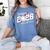 Proud Mama Of A 2026 Senior Baseball Graduation Mom Women's Comfort Colors T-Shirt Blue Jean