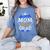 Proud Mom Of A 2018 Graduate Graduation Grad Women's Comfort Colors T-Shirt Blue Jean