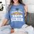Proud Mom Of A 2019 Senior Graduation Class Outfit T-Shirt Women's Comfort Colors T-Shirt Blue Jean