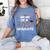Proud Mom Of A 2021 Graduate Leopard Print Graduation Mama Women's Comfort Colors T-Shirt Blue Jean