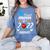 Proud Mom Of 2022 Pre K Graduate Graduation Women's Comfort Colors T-Shirt Blue Jean