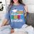 Proud Mom Of A 2023 Graduate Senior 2023 Graduation 23 Women's Comfort Colors T-Shirt Blue Jean
