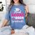 Proud Mom Of 2024 5th Grade Graduate Mother Graduation Women's Comfort Colors T-Shirt Blue Jean