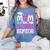 Proud Mom Of A 2024 Senior Graduation Women's Comfort Colors T-Shirt Blue Jean