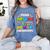 Proud MOM Of a 2025 PRE-K Graduate -Graduation Women's Comfort Colors T-Shirt Blue Jean