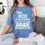 Proud MOM Of A 8th Grade Graduate 2025 Elementary Graduation Women's Comfort Colors T-Shirt Blue Jean
