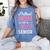Proud Mom Of A Class 2019 Senior T Shirt Graduation Women's Comfort Colors T-Shirt Blue Jean