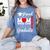 Proud Mom Of a Class Of 2025 Graduate Senior Mom Graduation Women's Comfort Colors T-Shirt Blue Jean