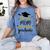 Proud Mom Of A Class Of 2026 Graduate Senior Graduation 2026 Women's Comfort Colors T-Shirt Blue Jean