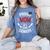 Proud Mom Mother Of a 2019 Graduate TShirt Graduation Women's Comfort Colors T-Shirt Blue Jean