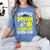 Proud Mom Of a Softball Senior Class Of 2026 Graduation Women's Comfort Colors T-Shirt Blue Jean