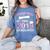 Proud Mom Of Two 2019 Graduates Twin Mama Mother Graduation Women's Comfort Colors T-Shirt Blue Jean
