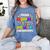 Proud MOMMY Of a 2025 PRE-K Graduate -Graduation Women's Comfort Colors T-Shirt Blue Jean