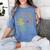 Proud Queen College Graduation Women's Comfort Colors T-Shirt Blue Jean