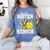 Proud Sister Of A 2026 Senior Softball Graduation Leopard Women's Comfort Colors T-Shirt Blue Jean