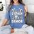 Proud Stepmom Of A 2019 Senior School Graduation Shirt Women's Comfort Colors T-Shirt Blue Jean