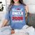 Proud Uncle Of A 2026 Graduate Senior Family Graduation Women's Comfort Colors T-Shirt Blue Jean
