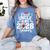 Proud Uncle Of A 2026 Senior Football Graduation Women's Comfort Colors T-Shirt Blue Jean
