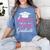 Proud Uncle Of a Class Of 2026 Graduate For Graduation Women's Comfort Colors T-Shirt Blue Jean