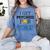I Get Psyched For Psychology Psychologist Graduation Women's Comfort Colors T-Shirt Blue Jean
