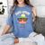 Psychology Major PsyD PhD 2024 Dopamine Graduation Women's Comfort Colors T-Shirt Blue Jean