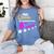 Queen 6th Grade Graduation For Girls Women's Comfort Colors T-Shirt Blue Jean