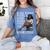 Queen Masters Degree Graduation Educated Melanin Grad Women's Comfort Colors T-Shirt Blue Jean