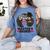 Queen Masters Degree Graduation Social Work MSW MPH Women's Comfort Colors T-Shirt Blue Jean