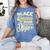 Queen Proud Masters Graduation Women's Comfort Colors T-Shirt Blue Jean