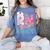 You RN Good Hands Cute Nurse Nursing Student Graduation Women's Comfort Colors T-Shirt Blue Jean