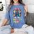 Sarcastic Little MISS SMARTY PANTS Graduation Alumni Game On Women's Comfort Colors T-Shirt Blue Jean