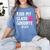 Sen18r Shirt Senior 2018 Graduation Kiss Lips Women's Comfort Colors T-Shirt Blue Jean