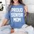 SEN19R Mom Shirt Senior Grad 2019 Graduation Party T-Shirt Women's Comfort Colors T-Shirt Blue Jean