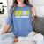 Senior 2018 Class President-School Colors Graduation Women's Comfort Colors T-Shirt Blue Jean
