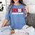 Senior 2018 Valedictorian School Colors Graduation Women's Comfort Colors T-Shirt Blue Jean