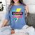 Senior 2022 Graduation Class Of 2022 Retro 90's Graduation Women's Comfort Colors T-Shirt Blue Jean