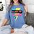 Senior 2023 Graduation Class Of 2023 Retro 90's Graduation Women's Comfort Colors T-Shirt Blue Jean