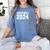 Senior 2024 Class Of 2024 Seniors Graduation 2024 Senior 24 Women's Comfort Colors T-Shirt Blue Jean