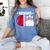 Senior 2025 Bowling Player Class Of 2025 Graduation Seniors Women's Comfort Colors T-Shirt Blue Jean