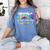 Senior 2025 Graduation My Last First Day Of Class Of 2025 Women's Comfort Colors T-Shirt Blue Jean